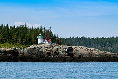 Little River Lighthouse on Rocky Island in Downeast Maine
